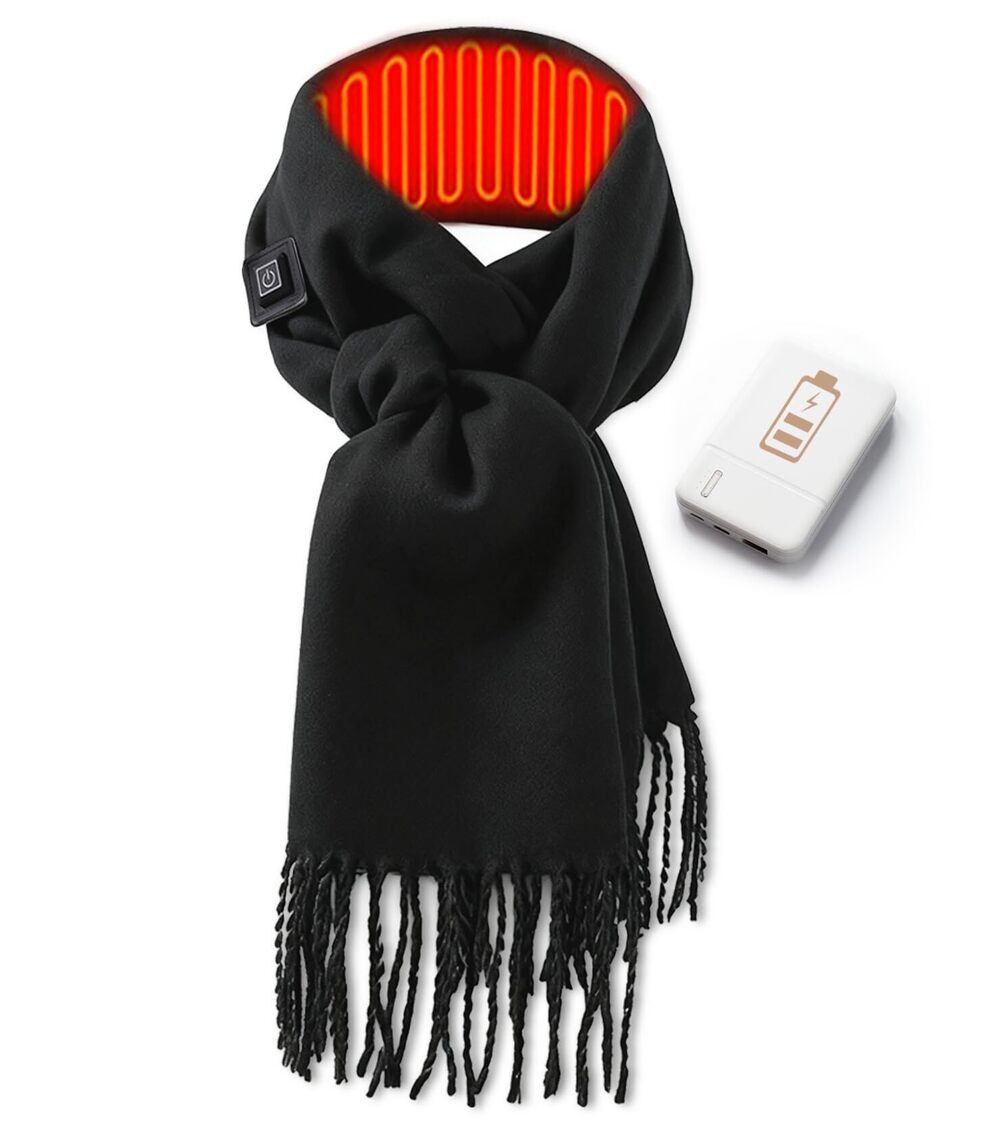 8306 Heated Scarf Rechargeable, Electric Heated scarf with 5000mah Power